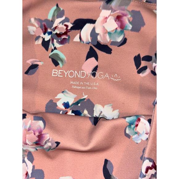 Beyond Yoga Olympus High Rise Impressionist Floral Blush Legging Activewear L - Picture 13 of 16
